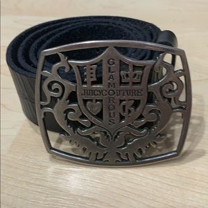 Juicy Couture Black Leather Belt